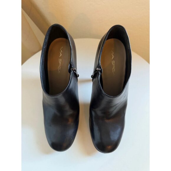 Via Spiga Sheri Ankle Bootie Platform Heels Round Toe Size 7 - Picture 3 of 5